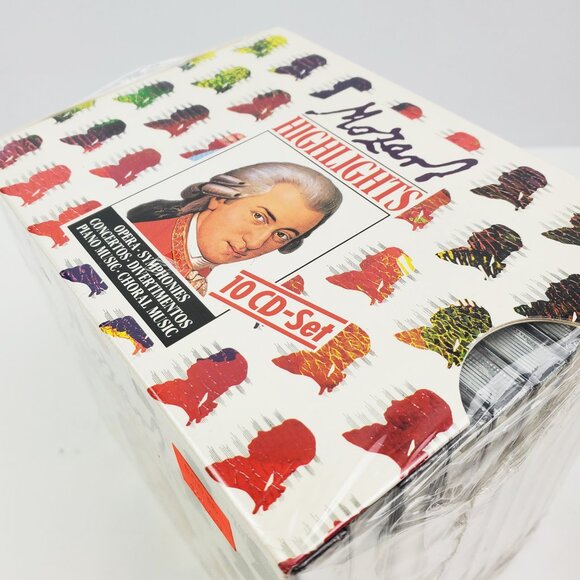 Mozart Highlights 10 CD Box Set Classical Music LaserLight 1990 Sealed - Picture 8 of 8